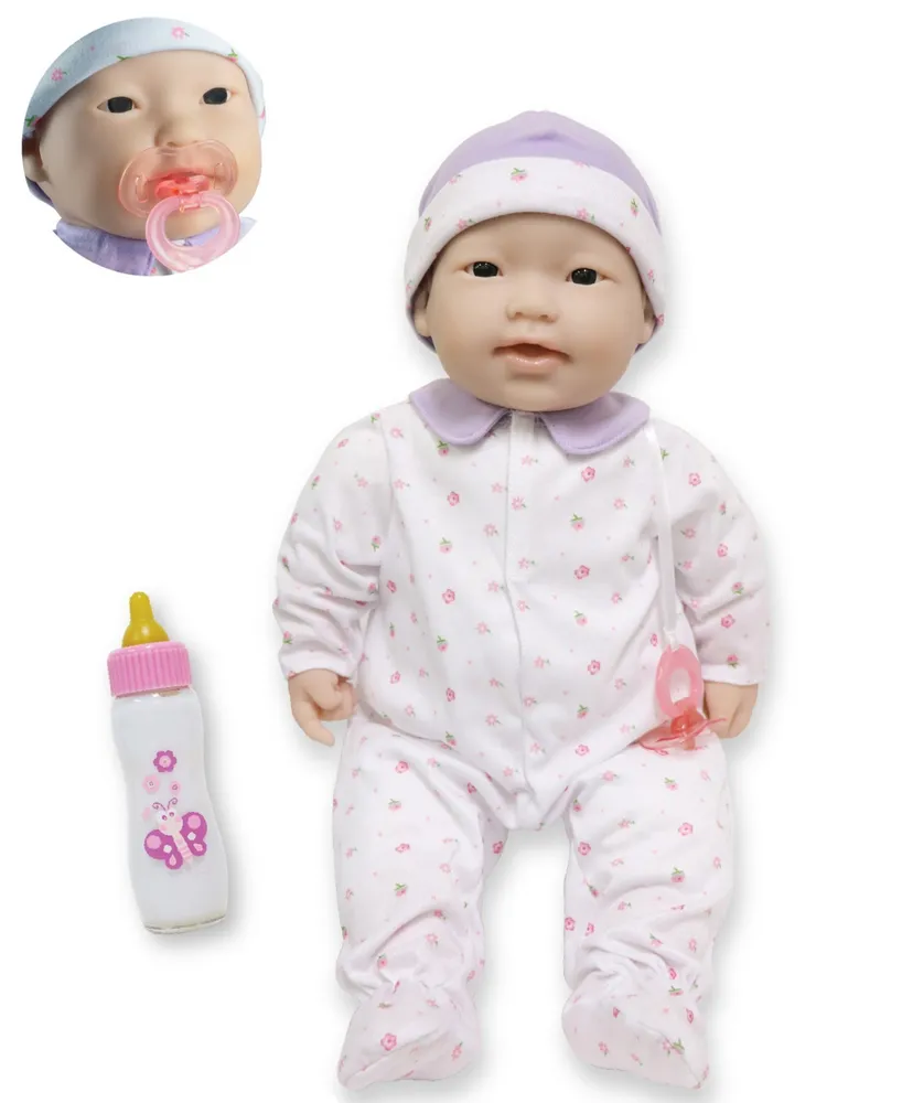 La Baby Asian 20" Soft Body Baby Doll Purple Outfit - Asian