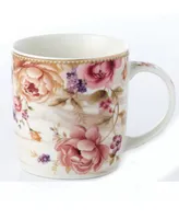 Mugs by Lorren Home Trends Floral, Set of 4