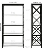 Celine 30" Wide Bookcase