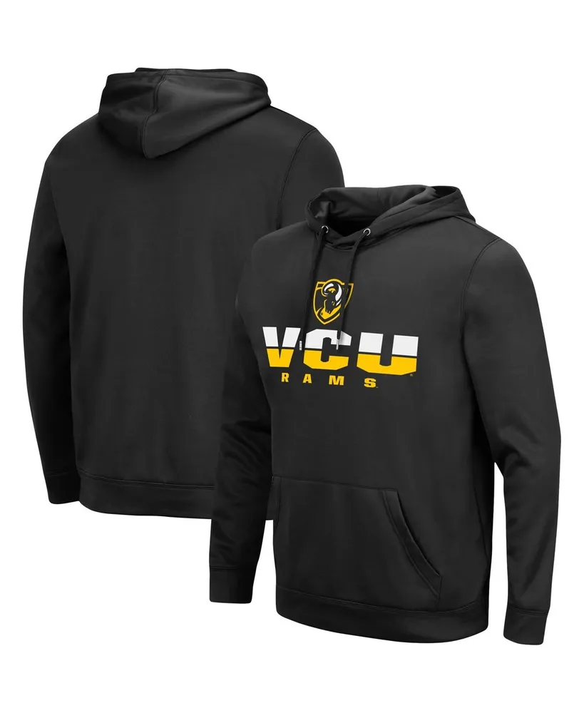 Men's Black Vcu Rams Lantern Pullover Hoodie