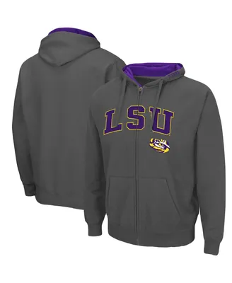 Colosseum Men's Lsu Tigers Arch Logo 3.0 Full-Zip Hoodie