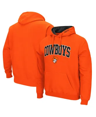 Men's Orange Oklahoma State Cowboys Arch Logo 3.0 Pullover Hoodie