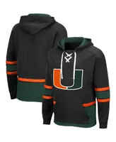 Men's Miami Hurricanes Lace Up 3.0 Pullover Hoodie