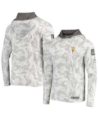 Men's Arctic Camo Arizona State Sun Devils Oht Military-Inspired Appreciation Long Sleeve Hoodie Top