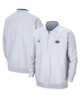 Men's White Florida Gators 2021 Coach Half-Zip Jacket