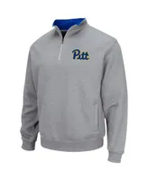 Men's Heathered Gray Pitt Panthers Tortugas Team Logo Quarter-Zip Jacket