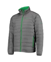 Men's Gray Oregon Ducks Powder Lite Omni-Heat Reflective Full-Zip Jacket