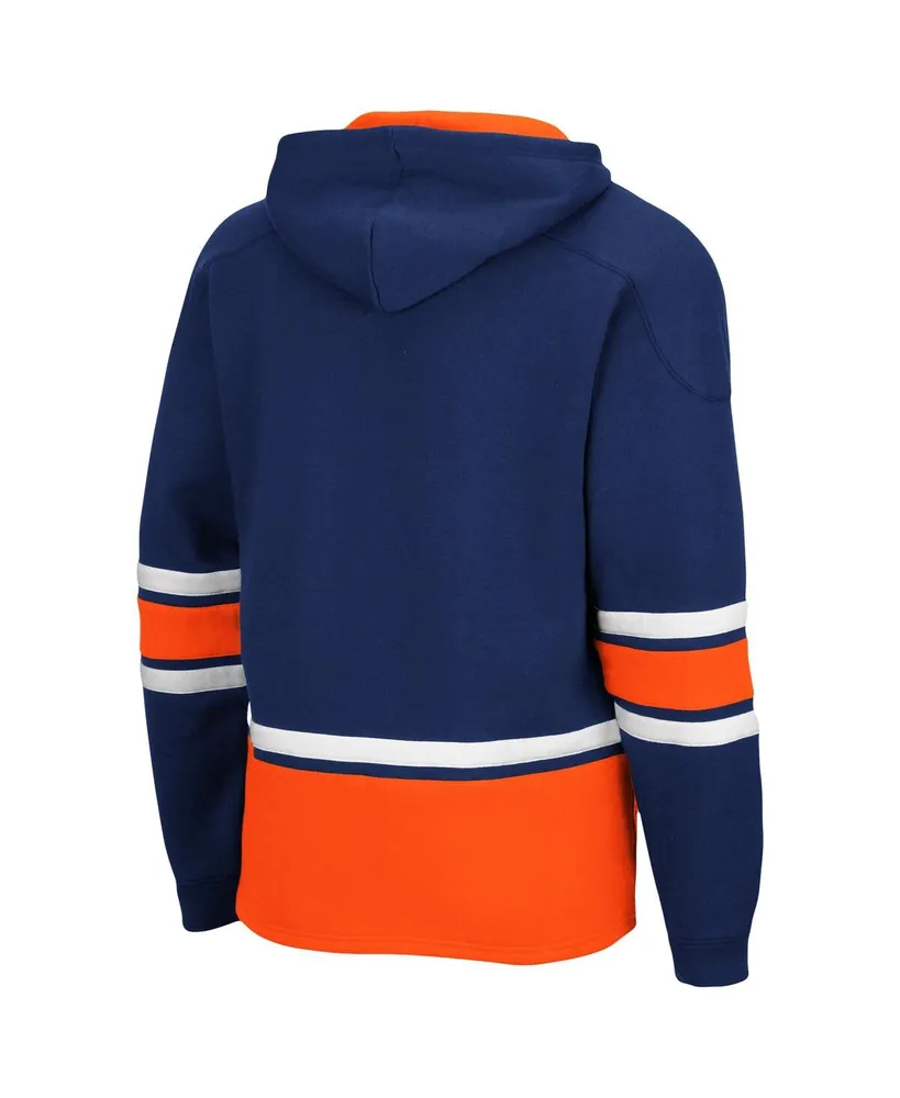 Men's Navy Illinois Fighting Illini Lace Up 3.0 Pullover Hoodie