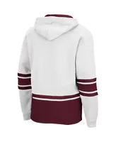Men's White Mississippi State Bulldogs Lace Up 3.0 Pullover Hoodie