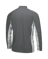 Men's Gray, Camo Tennessee Volunteers Oht Military-Inspired Appreciation Swoop Quarter-Zip Jacket