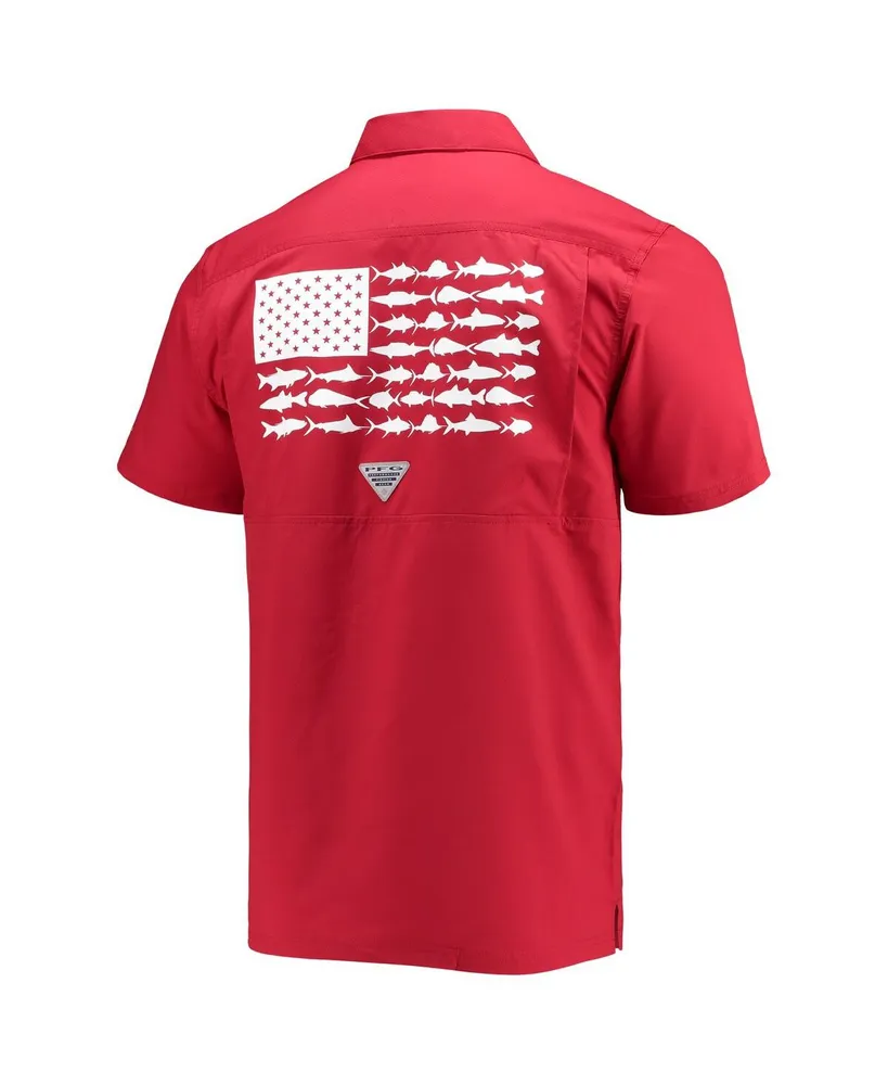 Men's Crimson Alabama Tide Slack Camp Button-Up Shirt