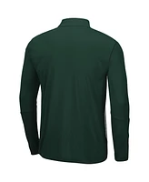 Men's Heathered Gray, Green Colorado State Rams Prospect Quarter-Zip Jacket