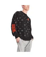 Men's Black Cleveland Browns Reid Graphic Pullover Sweatshirt