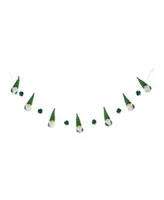 Glitzhome 6' Fabric St. Patrick's Gnomes and Shamrocks Garland