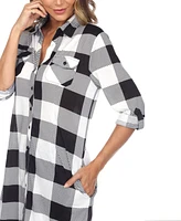 Women's Plaid Tunic Shirt