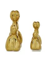 Contemporary Dog Sculpture, Set of 2 - Gold