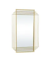 CosmoLiving by Cosmopolitan Glam Metal Wall Mirror, 36" x 24" - Gold