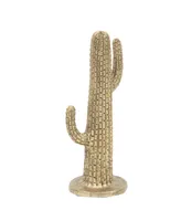 Eclectic Cactus Sculpture, Set of 2 - Gold