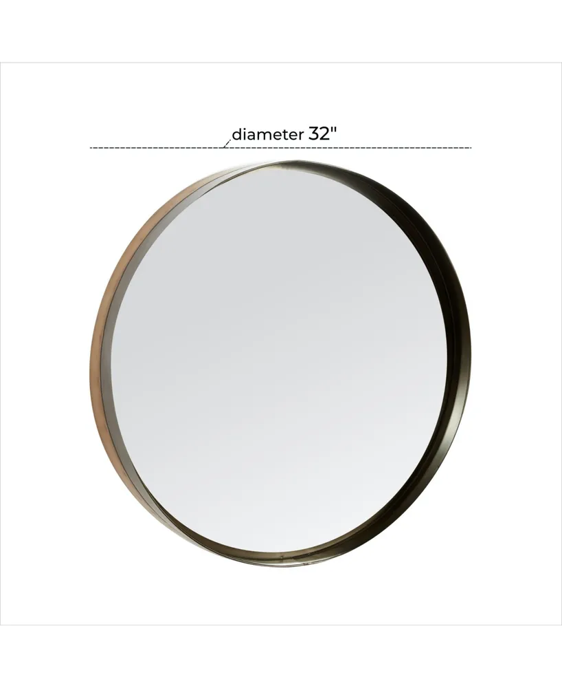 Metal Modern Wall Mirror, 32" x 32"