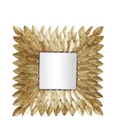 Rustic Metal Wall Mirror, 30" x 30"