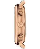Tissot Men's Carson Premium Chronograph Brown Leather Strap Watch 41mm