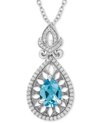 Enchanted Disney Fine Jewelry Swiss Blue Topaz (1