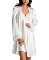 Linea Donatella Sonya Embellished Satin Bridal Wrap Robe