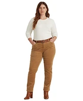 Lauren Ralph Plus Stretch Long-Sleeve Tee