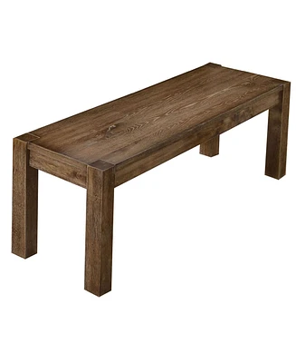 Janet Driftwood Transitional Dining Bench