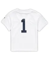 Toddler Boys Number 1 White Penn State Nittany Lions Untouchable Football Jersey