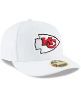 Men's White Kansas City Chiefs Omaha Low Profile 59FIFTY Fitted Hat