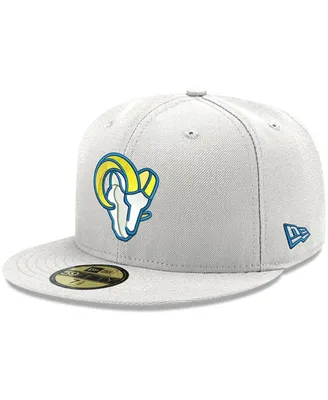 Men's White Los Angeles Rams Omaha Ram Head 59FIFTY Fitted Hat