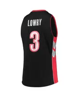 Men's Kyle Lowry Black Toronto Raptors Hardwood Classics Swingman Jersey