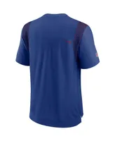 Men's Royal New York Giants Sideline Player Uv Performance T-shirt