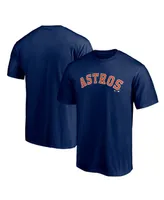 Men's Navy Houston Astros Official Wordmark T-shirt