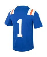 Men's Number 1 Royal Florida Gators Throwback Replica Jersey