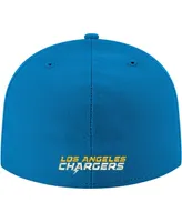 Men's Powder Blue Los Angeles Chargers Omaha Primary Logo 59FIFTY Fitted Hat