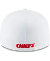 Men's White Kansas City Chiefs Omaha Low Profile 59FIFTY Fitted Hat