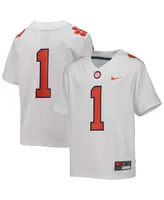 Big Boys Number 1 White Clemson Tigers Replica Football Jersey