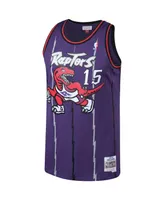 Men's Vince Carter Purple Toronto Raptors Big and Tall Hardwood Classics Jersey