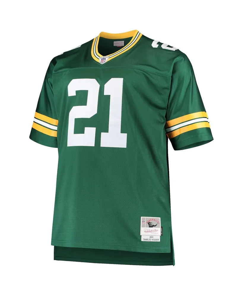 Men's Charles Woodson Green Bay Packers Big and Tall 2010 Retired Player Replica Jersey