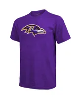 Men's Lamar Jackson Purple Baltimore Ravens Tri-Blend Name and Number T-shirt