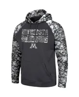 Men's Charcoal Minnesota Golden Gophers Oht Military-Inspired Appreciation Digital Camo Pullover Hoodie