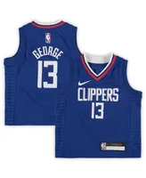 Toddler Girls and Boys Paul George Royal La Clippers 2020/21 Replica Jersey - Icon Edition