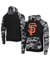 Men's Black San Francisco Giants Camo Raglan Pullover Hoodie