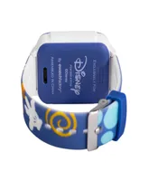 ewatchfactory Unisex Disney Mickey Mouse Playful Multi Silicone Strap Touchscreen Smart Watch 41.5mm
