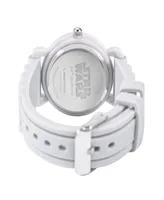 ewatchfactory Boy's Disney Star Wars Plastic White Silicone Strap Watch 32mm