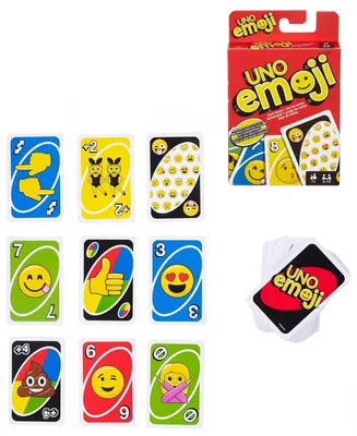 Mattel- Emoji Uno Card Game