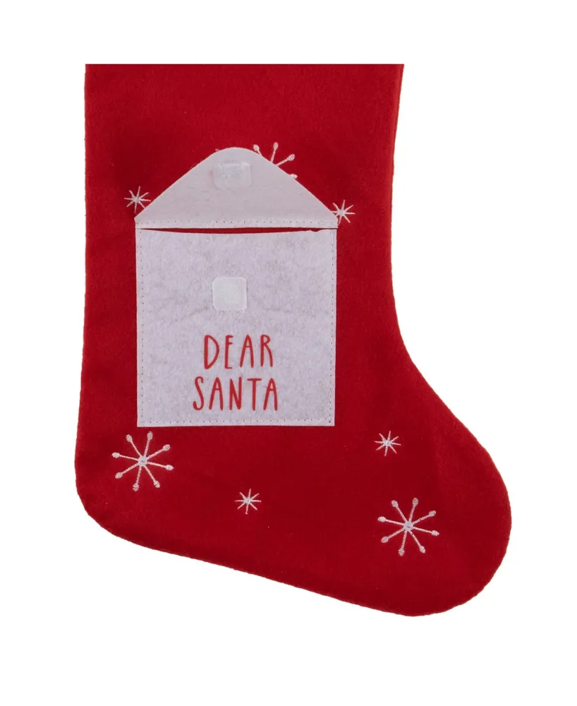 19" Dear Santa Envelope Christmas Stocking