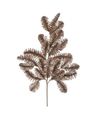 20'' Pine Branch Artificial Christmas Spray - Gold